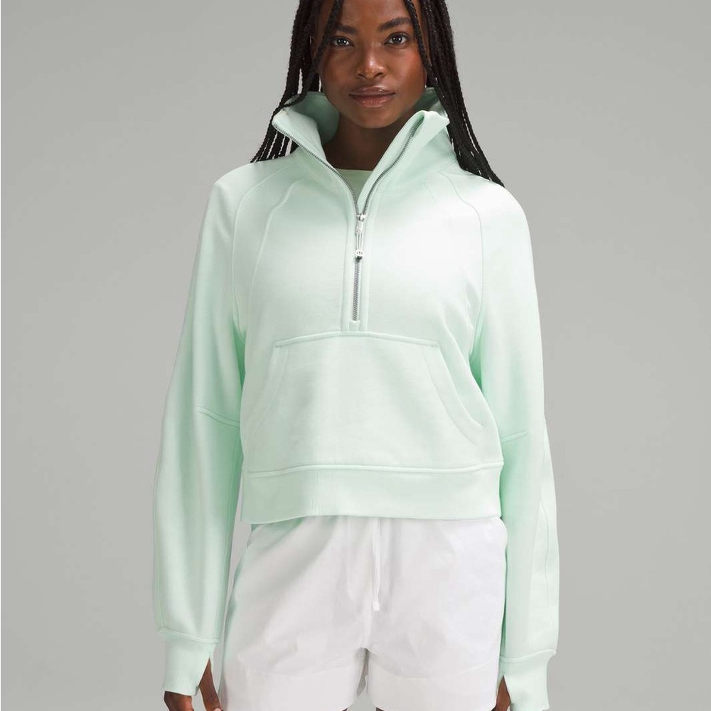Stained Mint Moment Scuba half zip XS/S